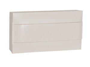 Апартаментно табло Legrand 1х18 модула, бяла вратичка открит монтаж